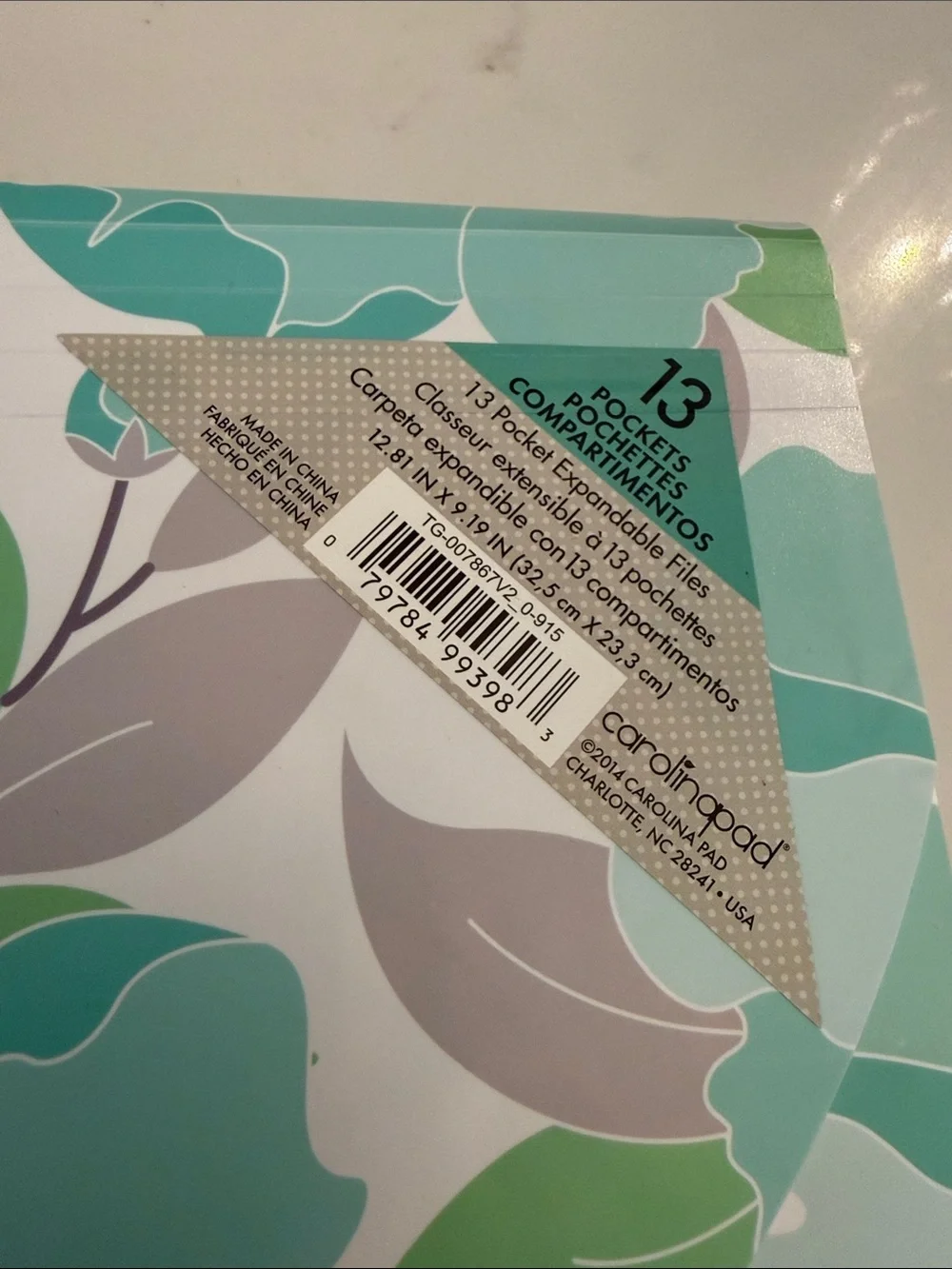 Floral & Stripe Document Envelope Set (3) - Mint Green